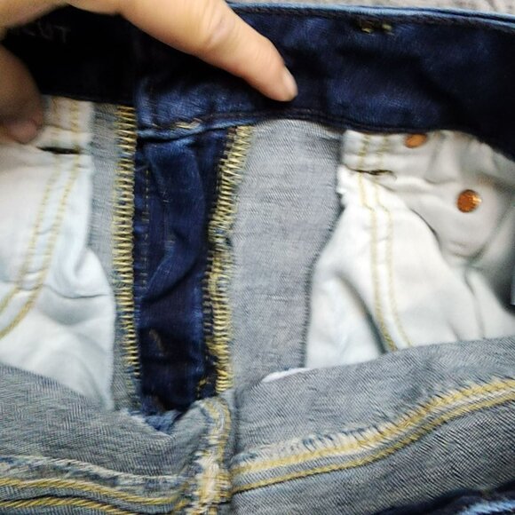 American Eagle Outfitters Jeans Mens 28x30 Dark Wash Stretch Low Rise Bootcut - Picture 11 of 16